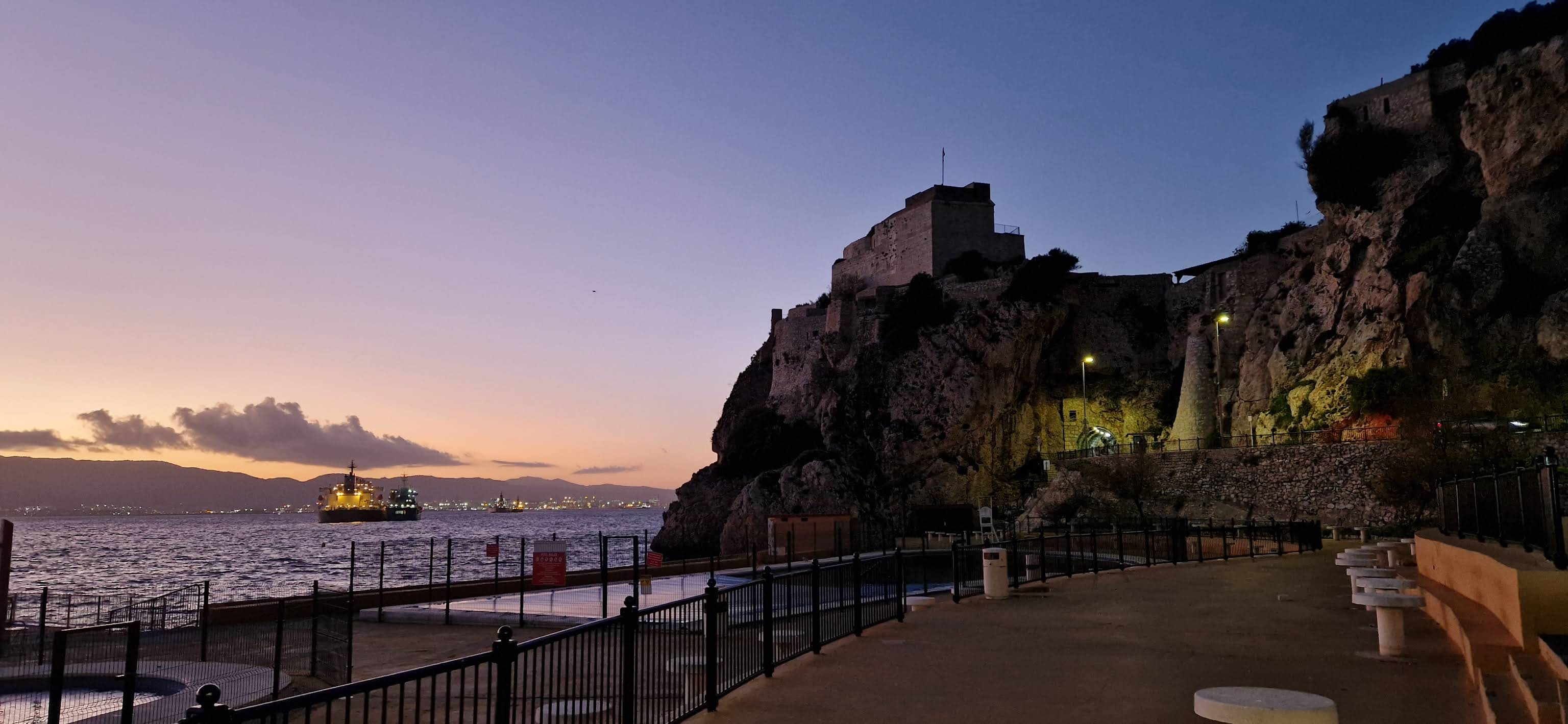 Beautiful night view from The Dolphin Restaurant
